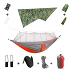 Camping Hammock Two Person Mosquito Net & Rain Cover