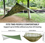 Camping Hammock Two Person Mosquito Net & Rain Cover