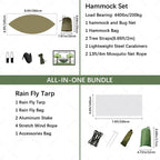 Camping Hammock Ultralight Mosquito Net & Rain Tarp