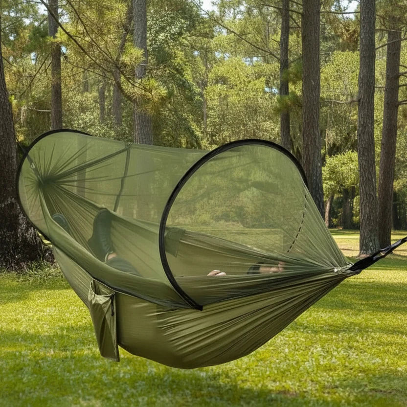 Camping Hammock Ultralight Packable With Integrated Mosquito Net