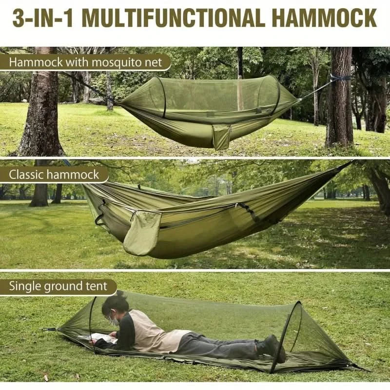 Camping Hammock Ultralight Packable With Integrated Mosquito Net