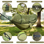 Camping Hammock Ultralight Packable With Integrated Mosquito Net