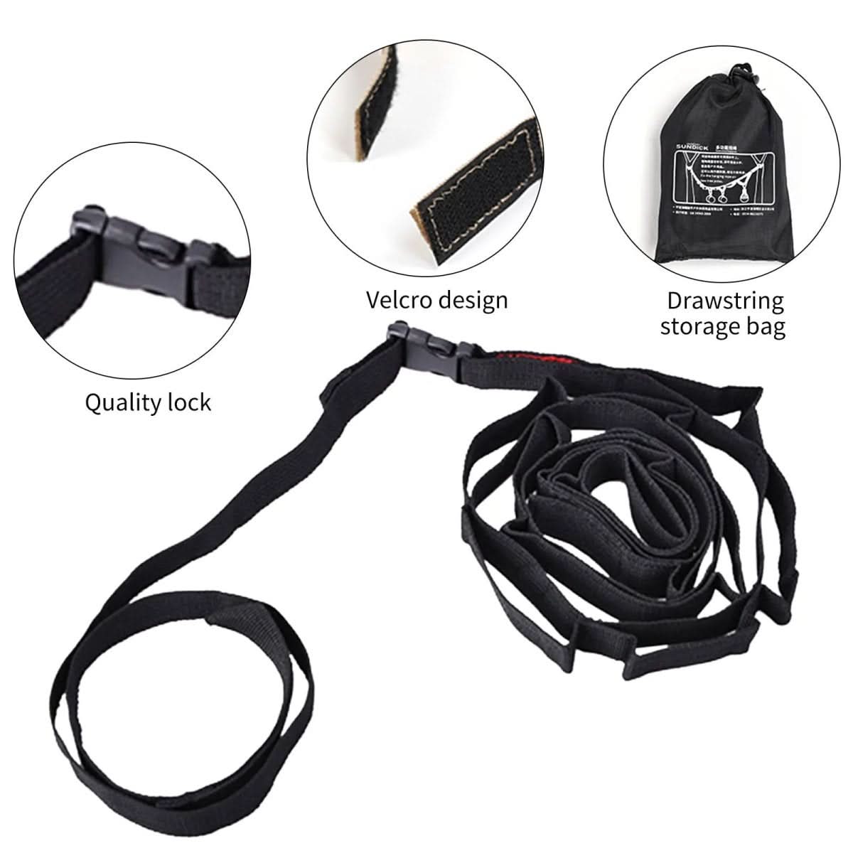 Camping Hanging Rope Adjustable 1.8-5m Lightweight