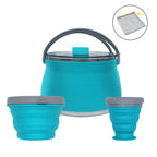 Camping Kettle Collapsible Stainless Steel 1.06 Qt