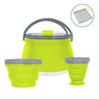 Camping Kettle Collapsible Stainless Steel 1L Capacity