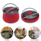 Camping Kettle Collapsible Stainless Steel 1L Capacity