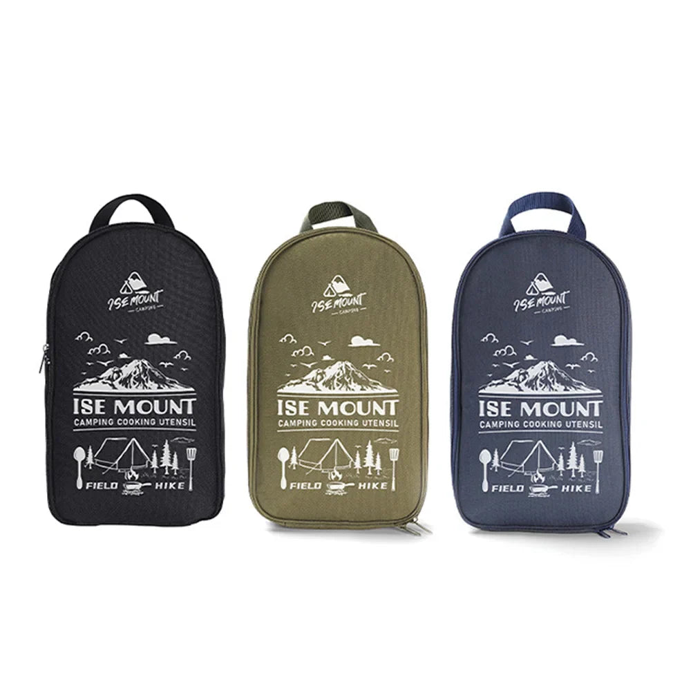 Camping Kitchen Set 9-Piece Stainless Steel With Carry Bag