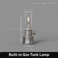 Camping Lantern Butane Aluminum & Glass Adjustable Flame