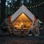 Camping Lantern Butane Aluminum & Glass Adjustable Flame