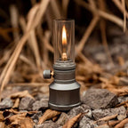 Camping Lantern Butane Aluminum & Glass Adjustable Flame