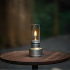 Camping Lantern Butane Aluminum & Glass Adjustable Flame