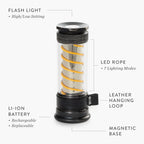 Camping Lantern & Flashlight USB-C Rechargeable Power Bank