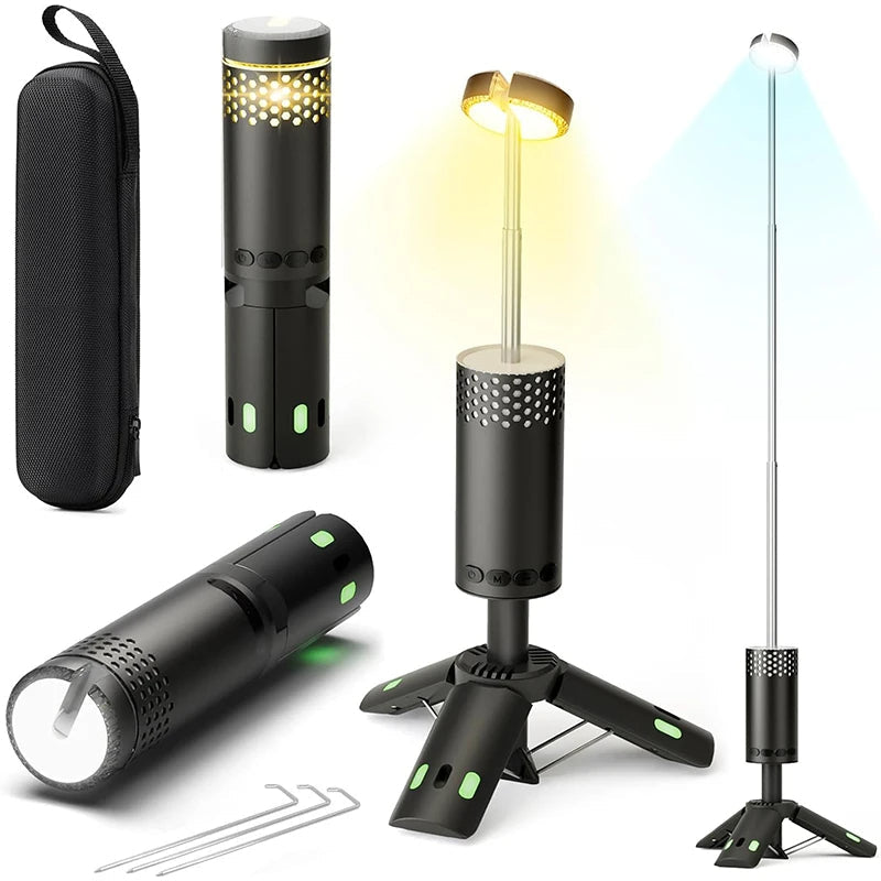 Camping Lantern Rechargeable 10,000mAh Power Bank Weatherproof
