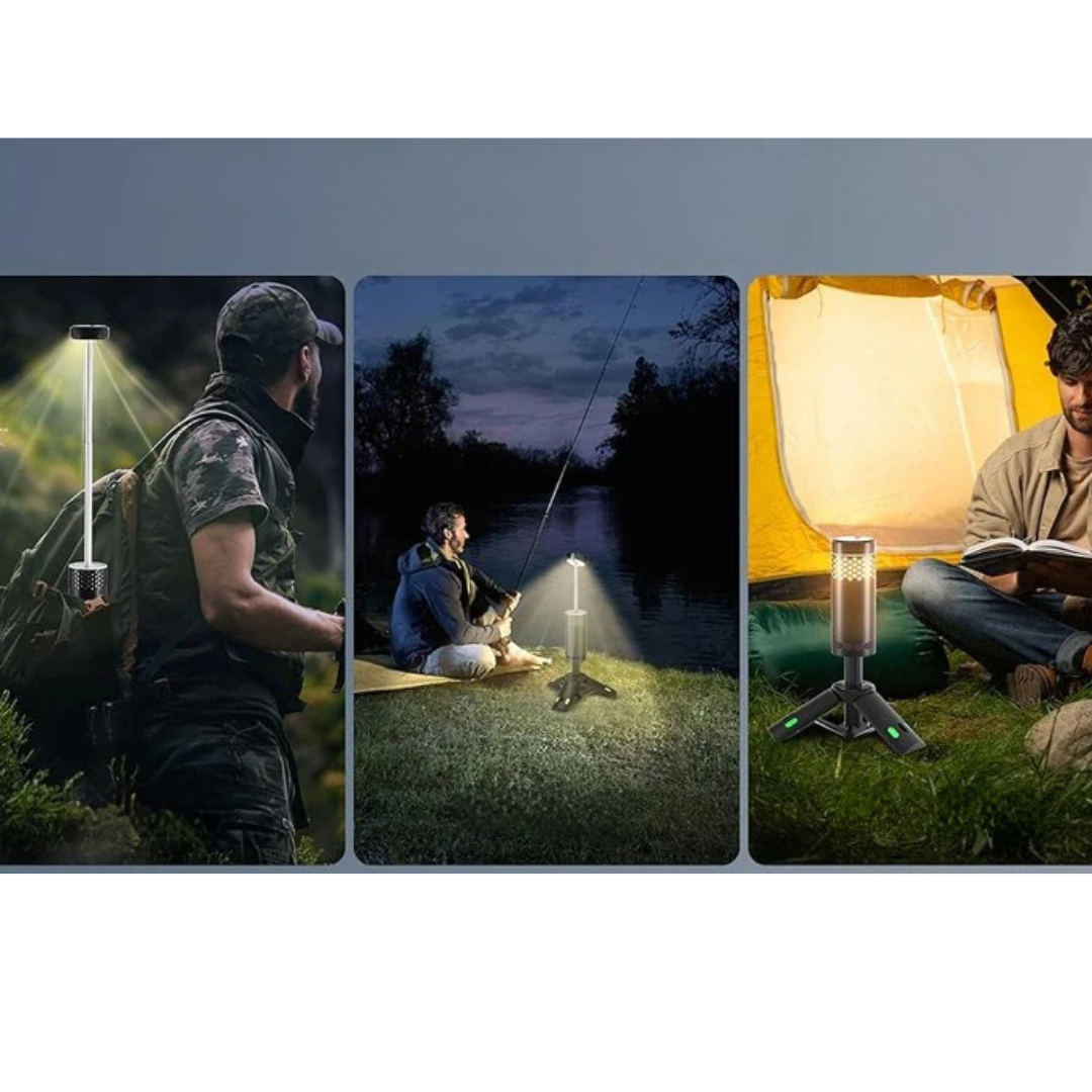 Camping Lantern Rechargeable 10,000mAh Power Bank Weatherproof