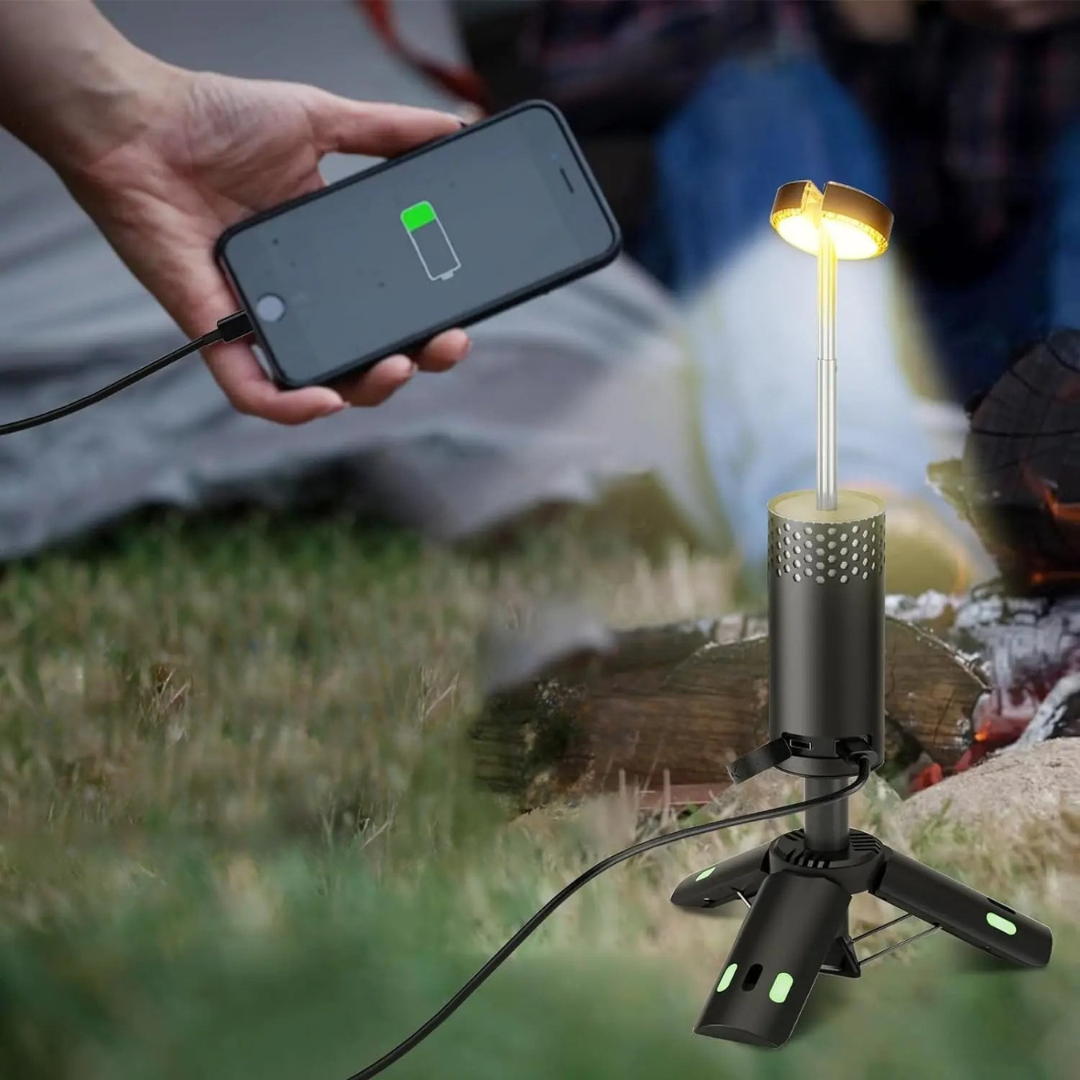 Camping Lantern Rechargeable 10,000mAh Power Bank Weatherproof