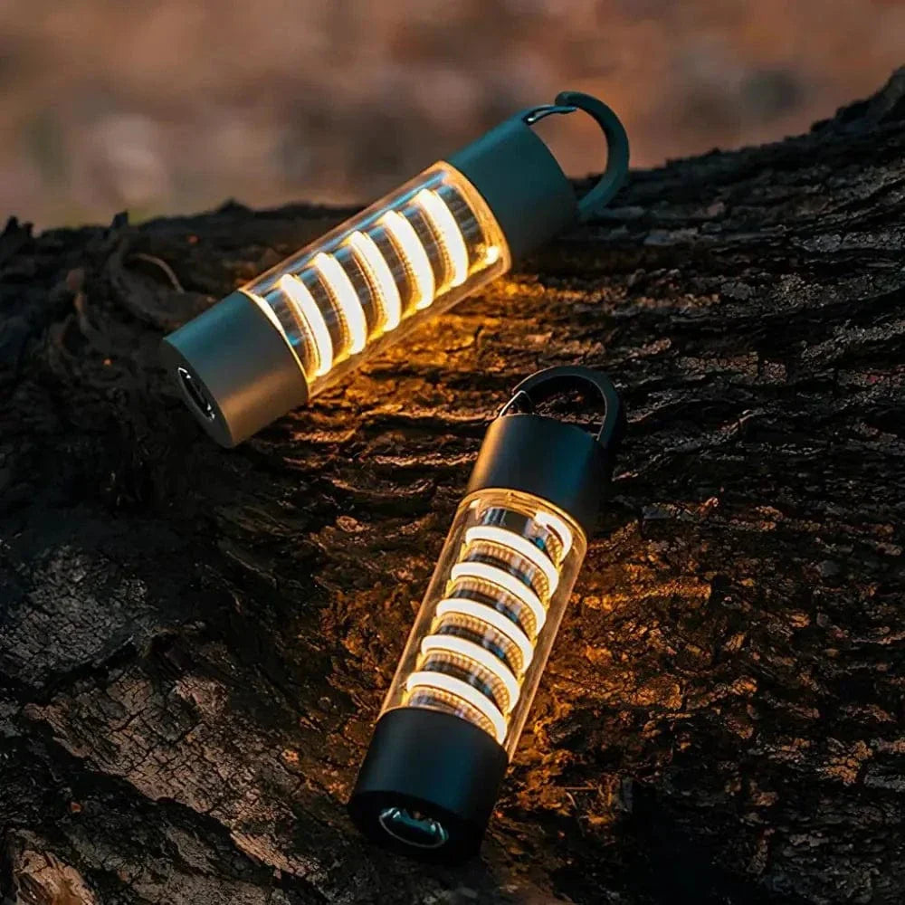 Camping Lantern Rechargeable 12-Hour Runtime Adjustable Tripod Waterproof