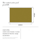 Camping Mat 210D Oxford Waterproof & Puncture-Resistant