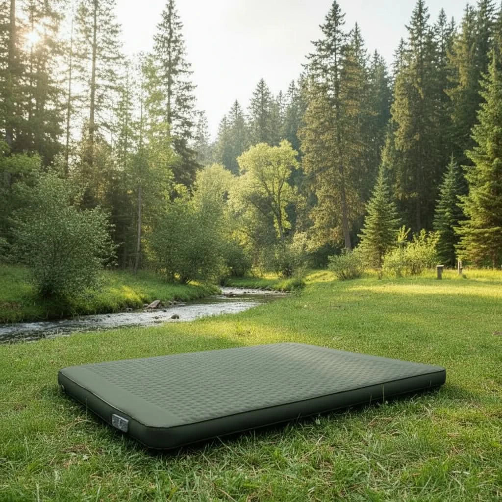 Camping Mat Inflatable Padded Waterproof Nylon Carrying Bag Included