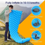 Camping Mattress Inflatable Adjustable Firmness Waterproof & Lightweight