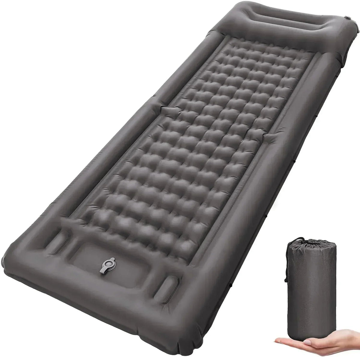 Camping Sleeping Pad 12 cm Thick Integrated Foot Pump