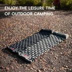 Camping Sleeping Pad Self-Inflating Built-In Pillow Lightweight