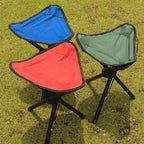 Camping Stool Foldable Tripod Waterproof Fabric 220 lb Capacity