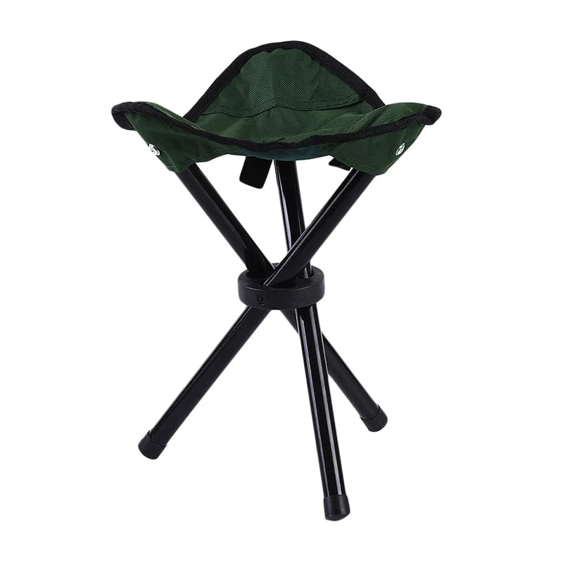 Camping Stool Foldable Tripod Waterproof Fabric 220 lb Capacity