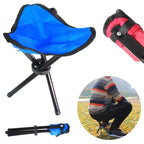 Camping Stool Foldable Tripod Waterproof Fabric 220 lb Capacity