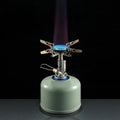 Camping Stove Compact Adjustable Flame Stainless Steel & Aluminum