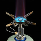Camping Stove Compact Adjustable Flame Stainless Steel & Aluminum