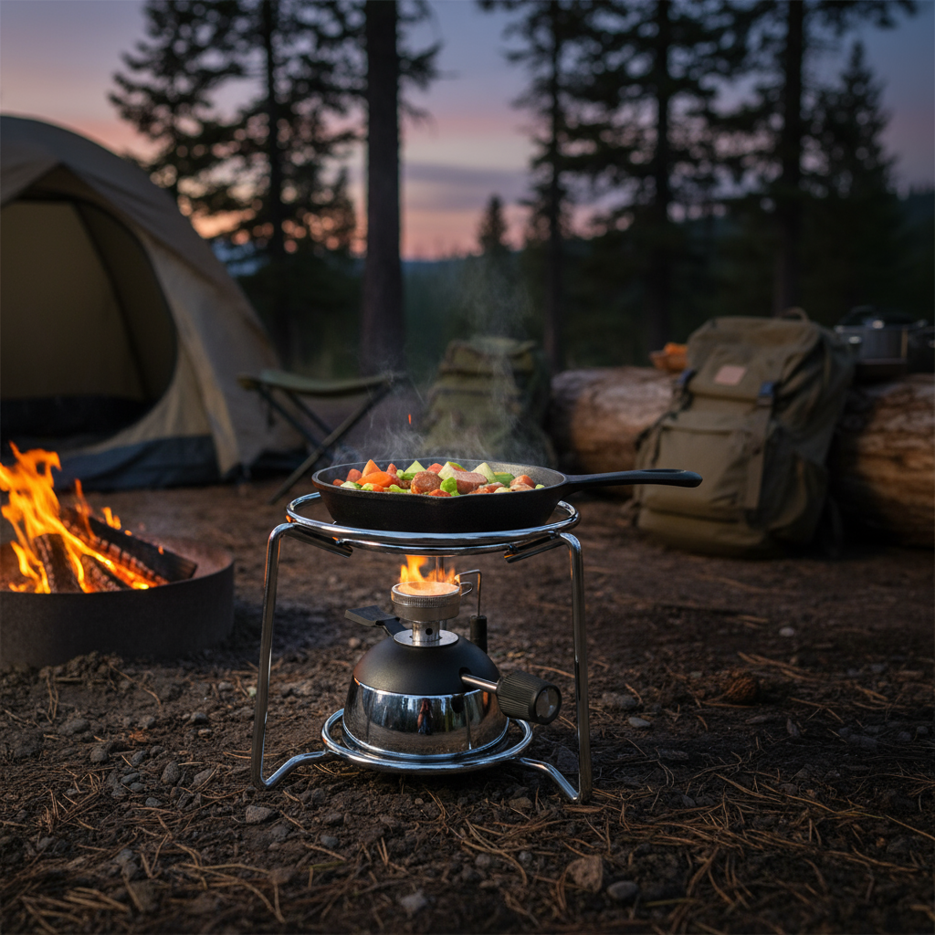 Camping Stove Compact Stainless Steel Energy Efficient