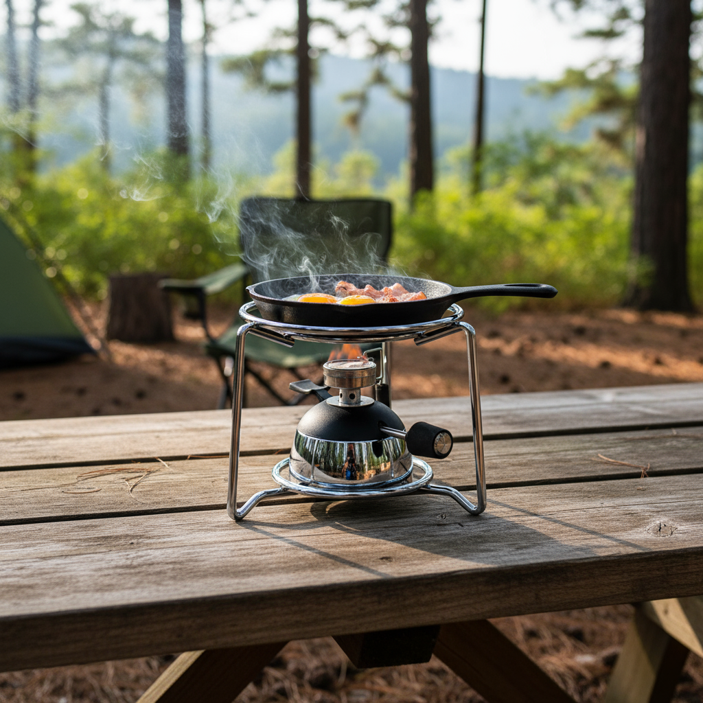 Camping Stove Compact Stainless Steel Energy Efficient