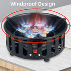 Camping Stove Foldable Stainless Steel & Copper Burners