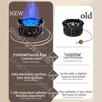 Camping Stove Foldable Stainless Steel & Copper Burners