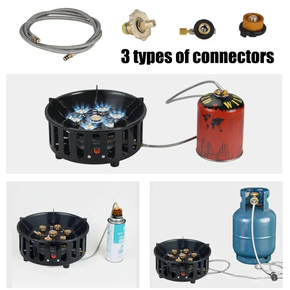 Camping Stove Foldable Stainless Steel & Copper Burners