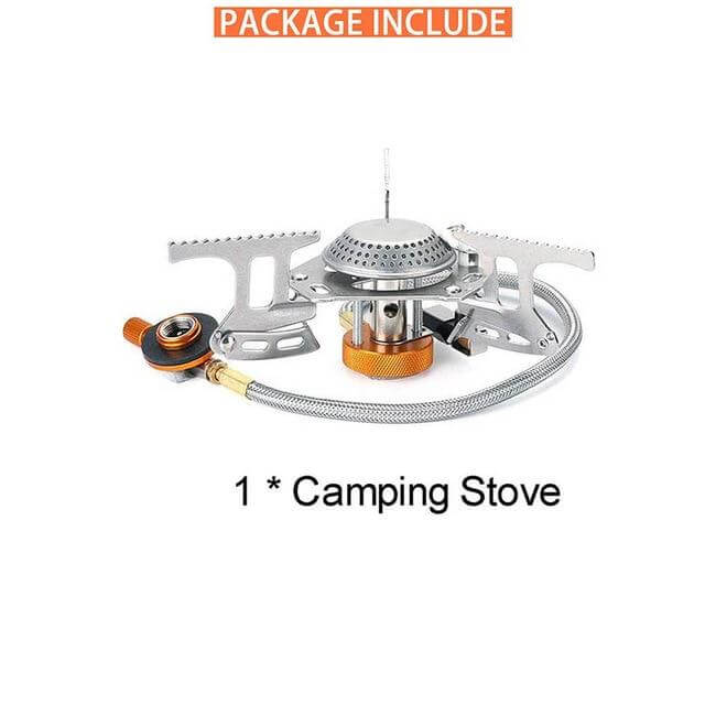 Camping Stove Set Lightweight Anodized Aluminum Foldable Handles