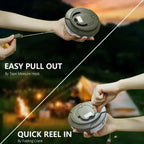 Camping String Lights Retractable 10m Waterproof Magnetic Clips