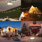 Camping String Lights Retractable 10m Waterproof Magnetic Clips