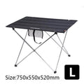 Camping Table Ultralight Folding 75 x 55 cm Top