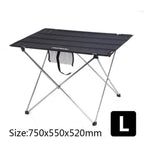 Camping Table Ultralight Folding 75 x 55 cm Top