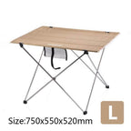 Camping Table Ultralight Folding 75 x 55 cm Top
