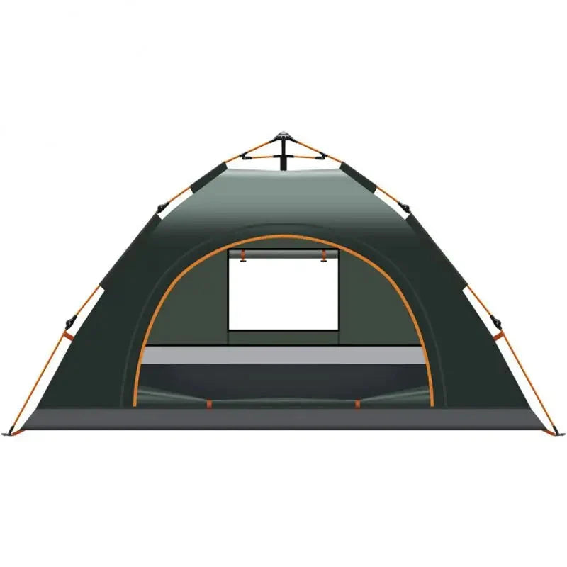 Camping Tent Automatic Pop-Up Full Mosquito Net Aluminum Poles