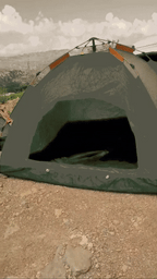 Camping Tent Automatic Pop-Up Full Mosquito Net Aluminum Poles