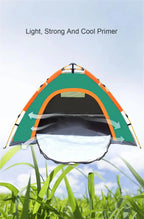Camping Tent Automatic Pop-Up Full Mosquito Net Aluminum Poles