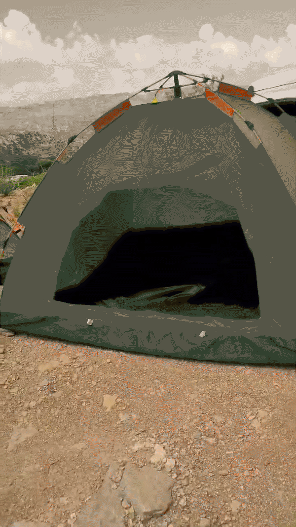 Camping Tent Automatic Quick-Open Ventilated Double-Layer Mosquito Net