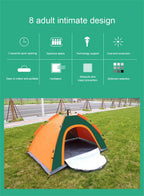 Camping Tent Automatic Quick-Open Ventilated Double-Layer Mosquito Net