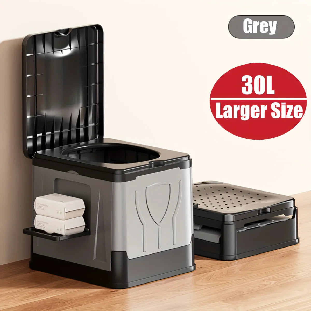 Camping Toilet Extra-Large Foldable With Lid