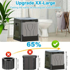 Camping Toilet Extra-Large Foldable With Lid