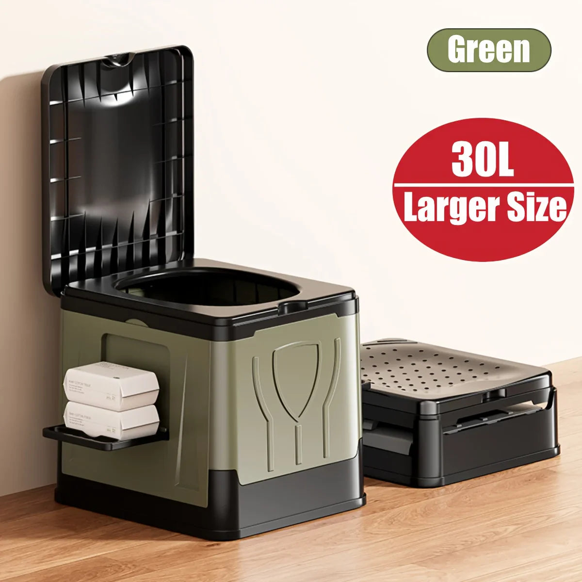 Camping Toilet Extra-Large Foldable With Lid