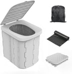 Camping Toilet Foldable ABS Plastic 400 Lb Capacity